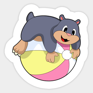 Mole with Water polo Sticker